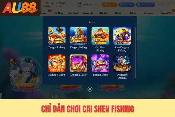 Chỉ dẫn chơi Cai Shen Fishing Chỉ dẫn chơi Cai Shen Fishing