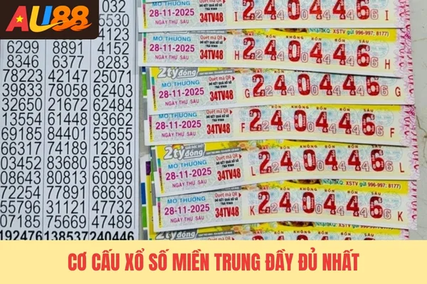 Cơ cấu xổ số miền Trung đầy đủ nhất Cơ cấu xổ số miền Trung đầy đủ nhất
